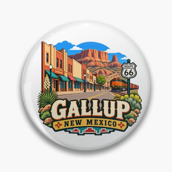 Item preview, Gallup, New Mexico -  Route 66 Desert Town designed and sold by Myra365Art.