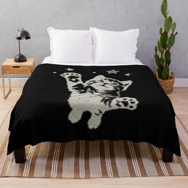 Item preview, Cat Jumping Stars Vintage Y2K  designed and sold by Hedoraxe.