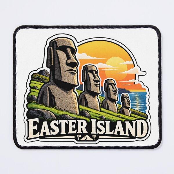 Item preview, Easter Island Moai Statue Landmark Souvenir Design designed and sold by Kenzie & Co.