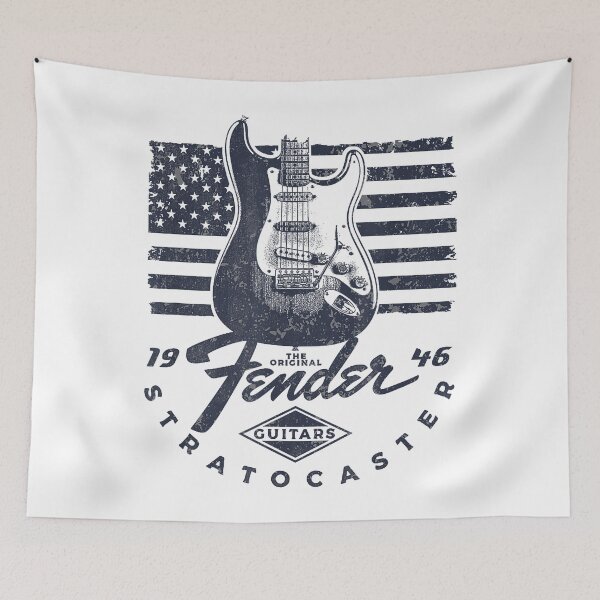 Item preview, Fender 1946 Stratocaster American Flag Backdrop  - Vintage  designed and sold by ErnestRic.