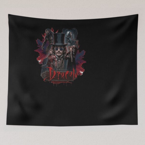 Item preview, Dracula Tshirts Bram Stoker's Gothic Vampire Vintage Halloween Horror designed and sold by Clairemurphy299.