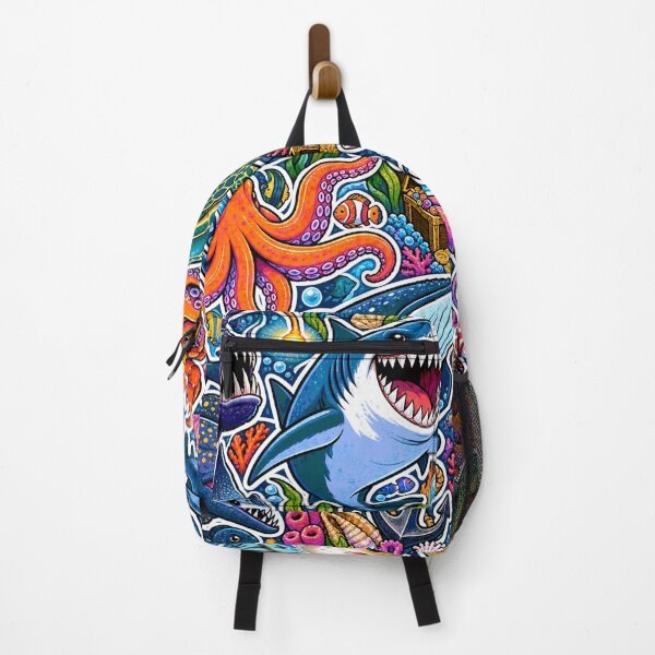 Item preview, Ocean Animal Sticker Bomb – Sharks & Sea Creatures designed and sold by Inked Legacy.