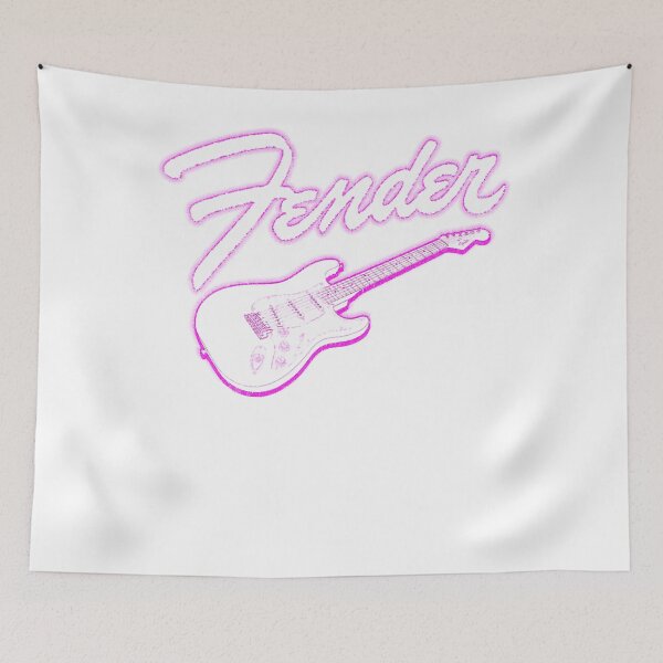 Item preview, Fender Neon Guitar Outline Centered Logo   - Vintage  designed and sold by ErnestRic.