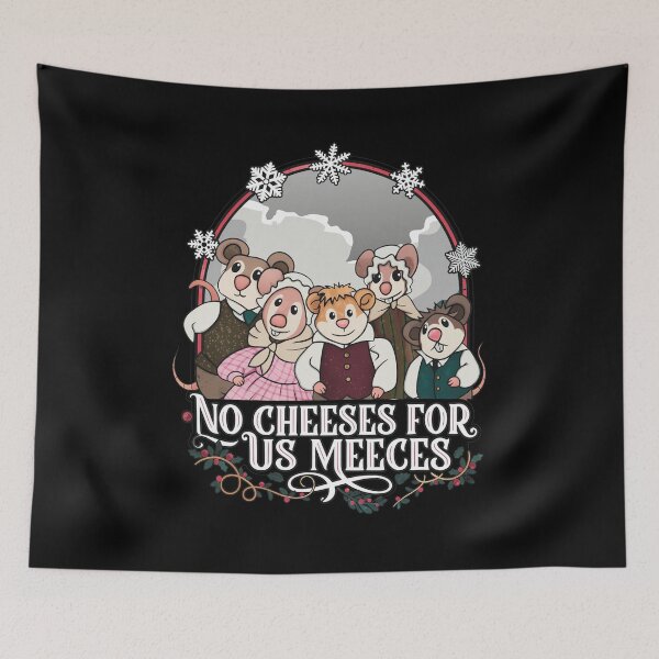 Item preview, No Cheeses For Us Meecees Christmas Mice Winter Art designed and sold by Barthonze.