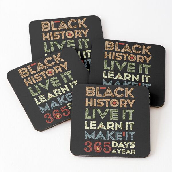 Item preview, Black History Live It Learn It Typography designed and sold by RustinGalici.