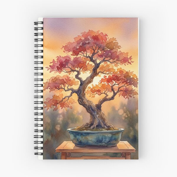 Item preview, Golden Maple Bonsai Art Print - Autumn Dusk Wall Decor designed and sold by Purrfecta.