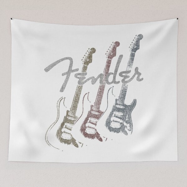 Item preview, Fender Stacked Guitar Faded Logo   - Vintage  designed and sold by ErnestRic.