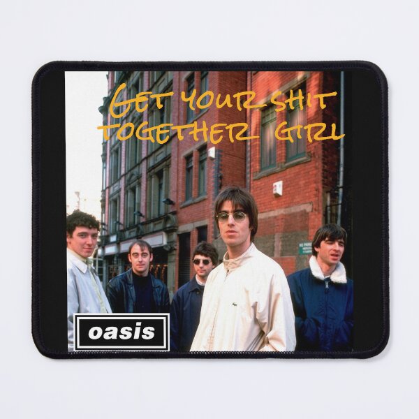 Item preview, Get Your Shit Together Girl _OASIS_ Britpop 90s Vintage Band Poster designed and sold by jepmexzemex.