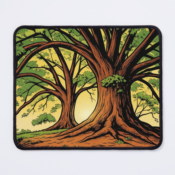 Item preview, The Twin Ancient Oaks Pop Art designed and sold by BlueBerry45.