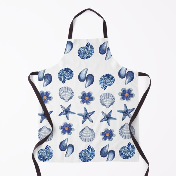 Item preview, Blue Ocean Seashells & Starfish Aesthetic Pattern designed and sold by LunaVales.