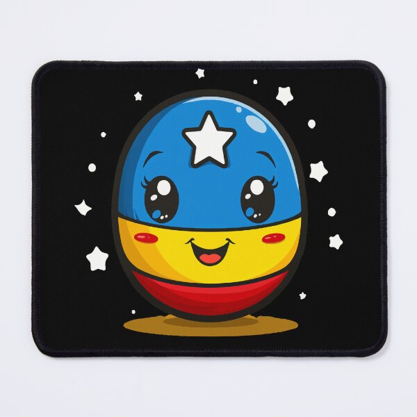 Item preview, Blue Yellow Red kawaii egg designed and sold by RichardRags.