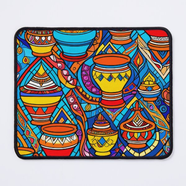 Item preview, Vibrant Moroccan Vases with Exotic Geometric Patterns designed and sold by DEC02.