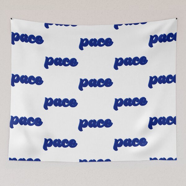 Item preview, Blue Pace Sticker Groovy Font 22 designed and sold by vntgxprss.