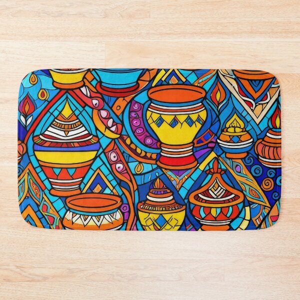 Item preview, Vibrant Moroccan Vases with Exotic Geometric Patterns designed and sold by DEC02.