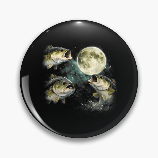 Item preview, Bass Fish Howling To The Moon designed and sold by Harner Subhan.