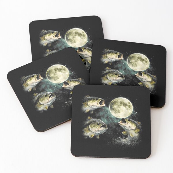 Item preview, Bass Fish Howling To The Moon designed and sold by Harner Subhan.