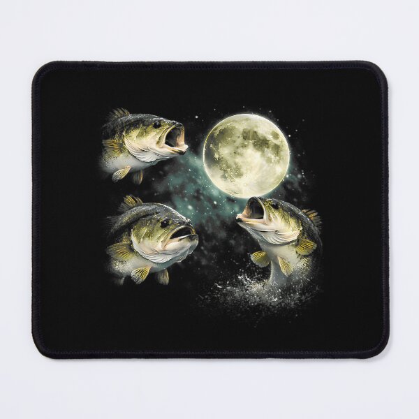Item preview, Bass Fish Howling To The Moon designed and sold by Harner Subhan.