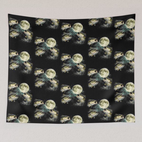Item preview, Bass Fish Howling To The Moon designed and sold by Harner Subhan.