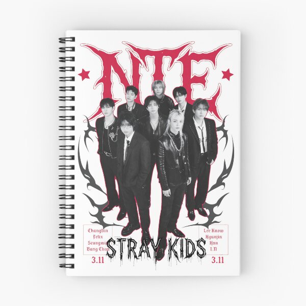Item preview, Stray Kids Group Portrait with Stylized Red Logo designed and sold by Barthonze.