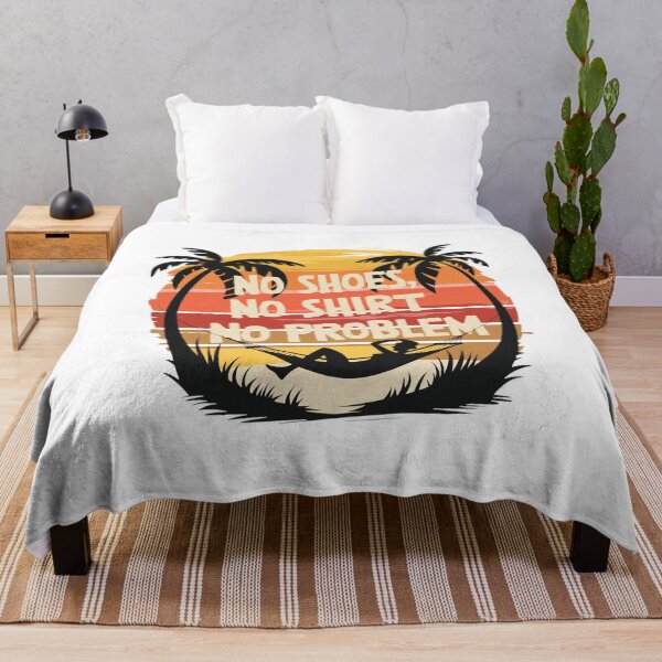 Item preview, No Shoes No  No Problem Hammock Tropical Sunset designed and sold by Barthonze.