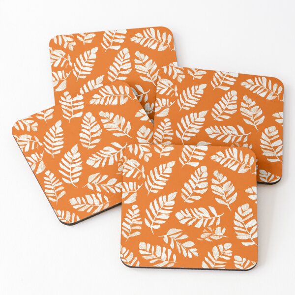 Item preview, Orange Botanical Leaf Pattern designed and sold by Aelbrn.