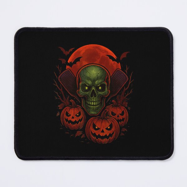 Item preview, Spooky Dink Pumpkin Head Skeleton Pickleball Halloween designed and sold by ZariahNey.