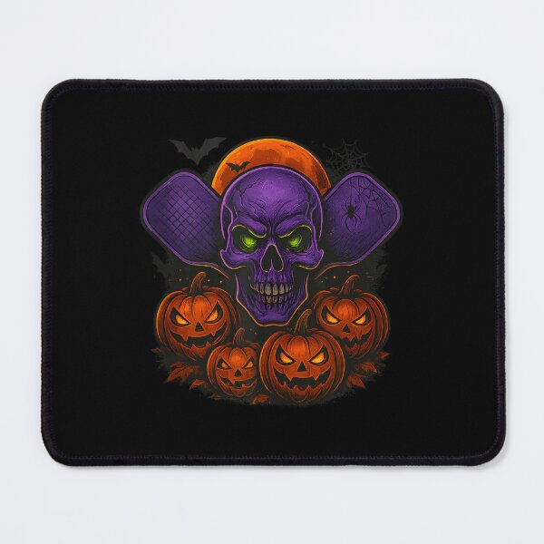 Item preview, Spooky Dink Pumpkin Head Skeleton Pickleball Halloween designed and sold by ZariahNey.