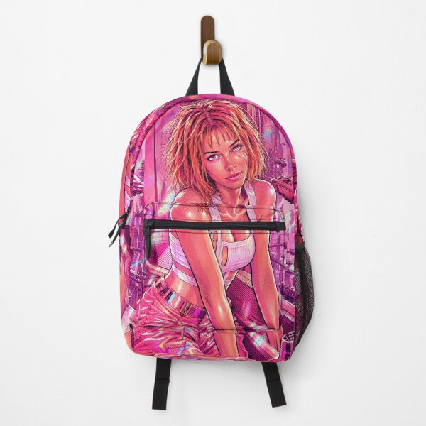 Item preview, Cyberpunk Leeloo Neon Pop Art | Sci-Fi Futuristic City Portrait designed and sold by CleverCulture.