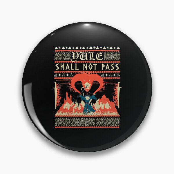 Item preview, Yule Shall Not Pass Balrog Wizard Confrontation Design designed and sold by Barthonze.