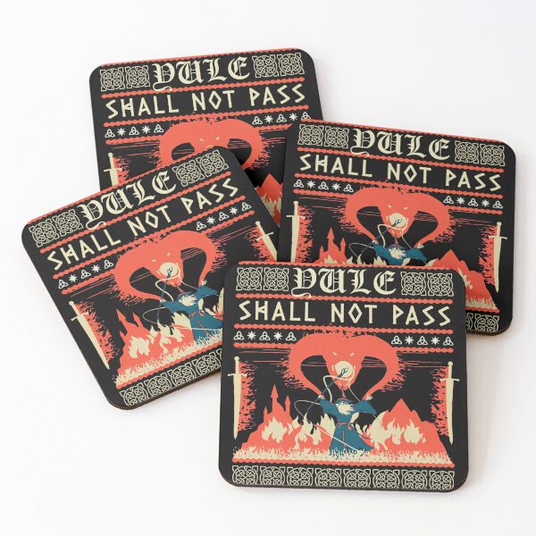 Item preview, Yule Shall Not Pass Balrog Wizard Confrontation Design designed and sold by Barthonze.