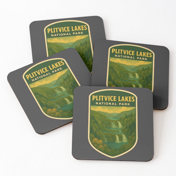 Item preview, Vintage Croatia National Parks Travel Collection: Plitvice Lakes designed and sold by PinUpPizzazz.