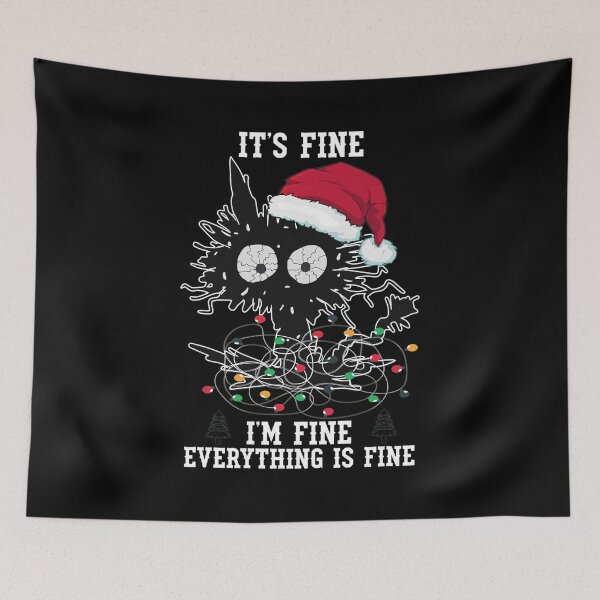 Item preview, Its Fine Im Fine Everything Is Fine Creature Christmas designed and sold by Barthonze.