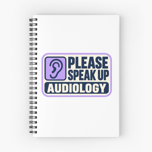 Item preview, Please Speak Up Audiology Ear Label designed and sold by Queenbiancs.