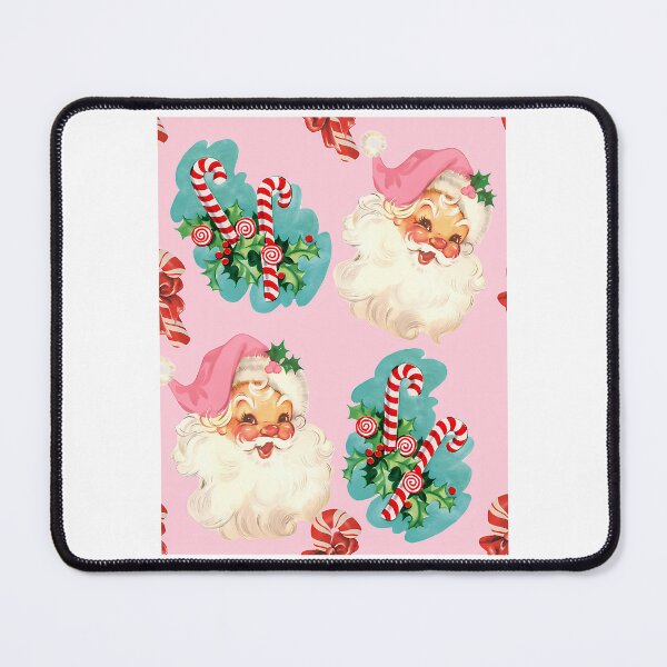 Item preview, Santa Candy Canes Vintage Pink Christmas designed and sold by GuessNexted.
