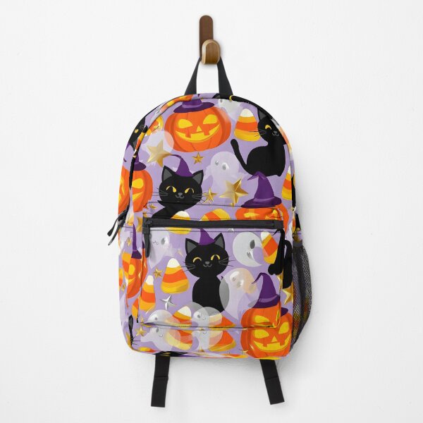 Item preview, Cute Black Cat, Pumpkins and Candy Corn designed and sold by AlyssasCreativeBoutique.