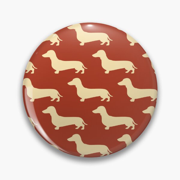 Item preview, Cute Dachshund Sausage Dog Pattern: Rust Red and Cream Wiener Dog Aesthetic designed and sold by Kat Designs Store.