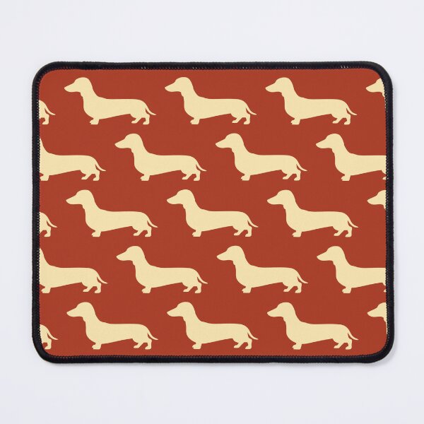 Item preview, Cute Dachshund Sausage Dog Pattern: Rust Red and Cream Wiener Dog Aesthetic designed and sold by Kat Designs Store.