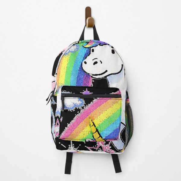 Item preview, Hamster Riding Unicorn Over Rainbow Meme Happy designed and sold by MiteKangerin.