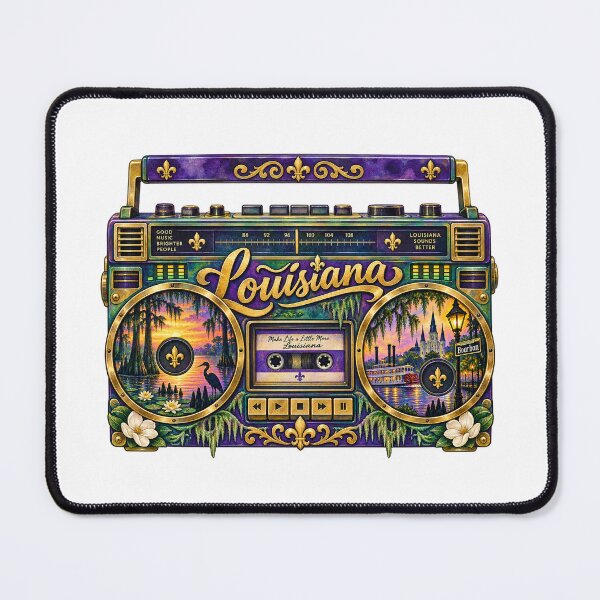 Item preview, Louisiana Gen X Boom Box designed and sold by Whimspired By Paxx.