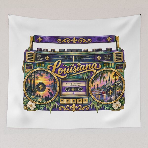Item preview, Louisiana Gen X Boom Box designed and sold by Whimspired By Paxx.