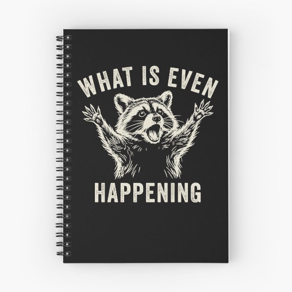 Item preview, What Is Even Happening Raccoon Meme designed and sold by Hedoraxe.