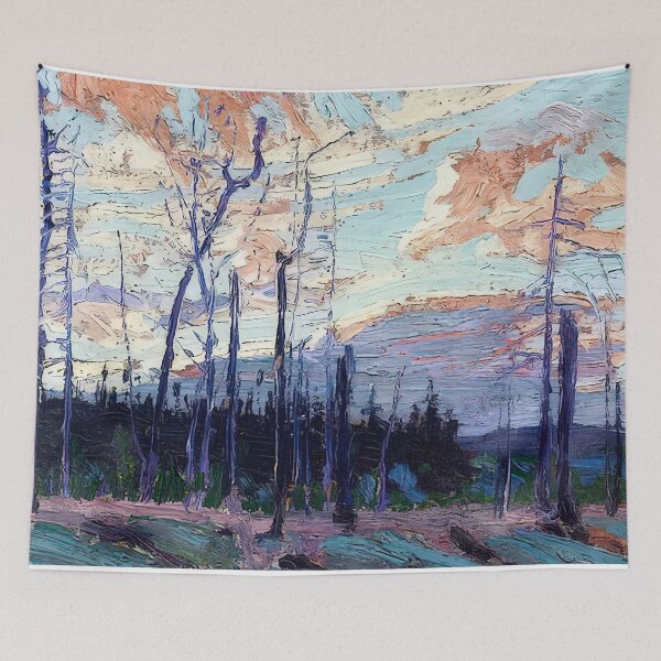 Item preview, Burnt land at sunset 1915 designed and sold by VeilOfPigments.