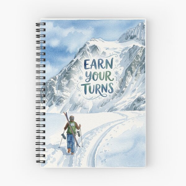 Item preview, Earn Your Turns designed and sold by skihappyco.