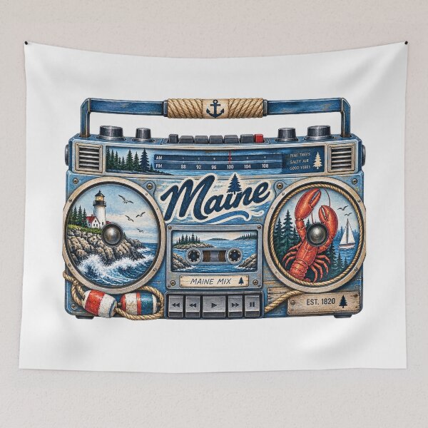 Item preview, Maine Gen X Boom Box designed and sold by Whimspired By Paxx.