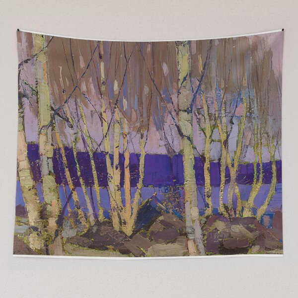 Item preview, Evening canoe lake 1916 designed and sold by VeilOfPigments.