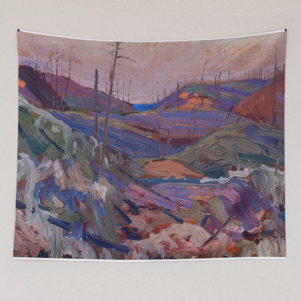 Item preview, Fire swept hills 1915 designed and sold by VeilOfPigments.