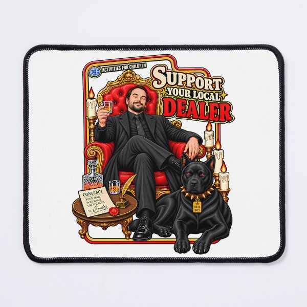 Item preview, Crowley Supernatural Support Your Local Dealer Spn Lover Fandom designed and sold by Harner Subhan.