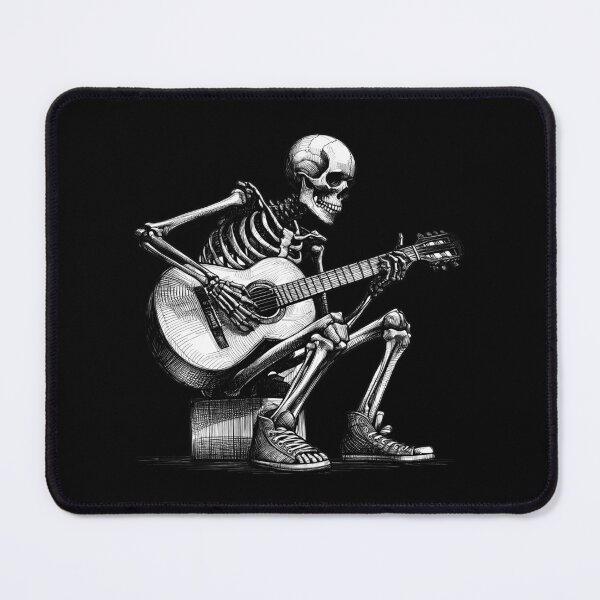 Item preview, Skeleton Playing Acoustic Guitar designed and sold by Lady-K-.