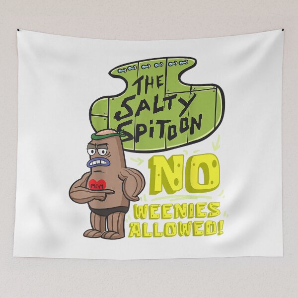 Item preview, Salty Spitoon No Weenies Allowed SpongeBob Gym Bodybuilder  designed and sold by JudeWigg.
