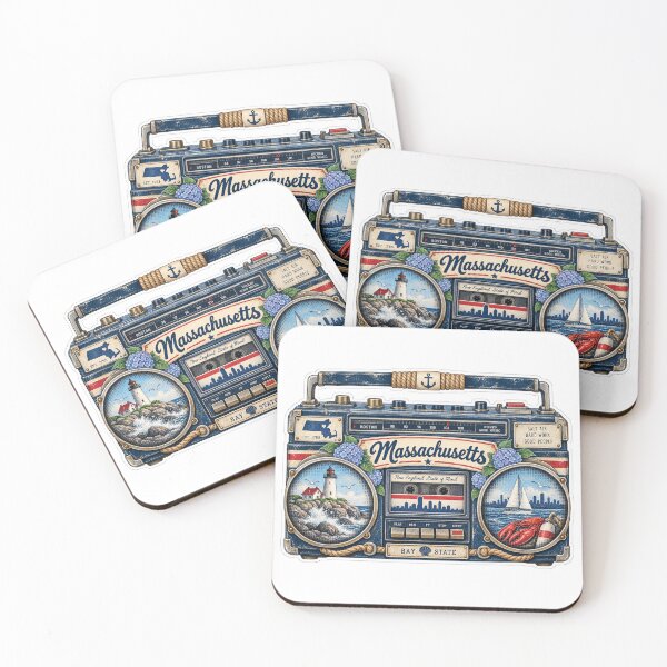 Item preview, Massachusetts Gen X Boom Box designed and sold by Whimspired By Paxx.